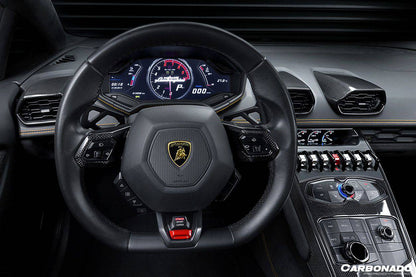 2015-2019 Lamborghini Huracan LP610 & LP580 & EVO OEM Style Autoclave Carbon Fiber AC Panel Trim - Carbonado