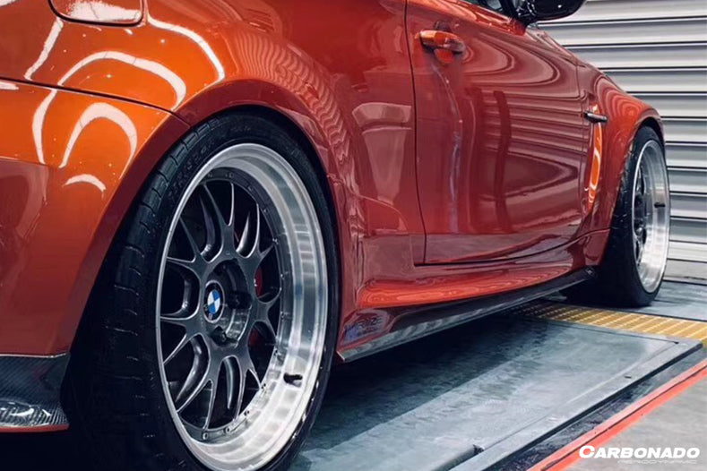 2008-2013 BMW 1M Only RZ Style Carbon FIber Side Skirts - Carbonado
