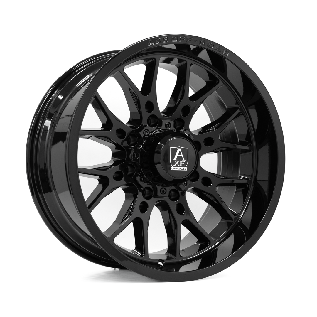 AXE WHEELS ATLAS GLOSS BLACK 20x10 ET-19 8x170 (Square Set of 4)