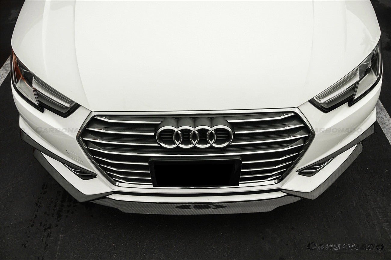 2017-2018 AUDI B9 A4 Sport  S4 MD Style Carbon Fiber Front Lip