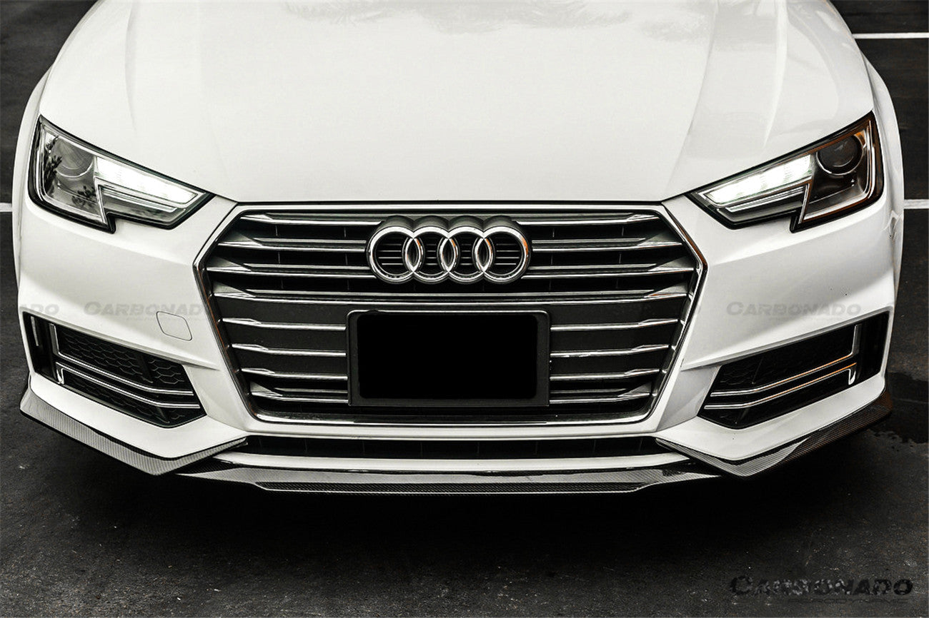 2017-2018 AUDI B9 A4 Sport  S4 MD Style Carbon Fiber Front Lip