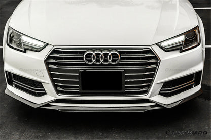2017-2018 AUDI B9 A4 Sport  S4 MD Style Carbon Fiber Front Lip