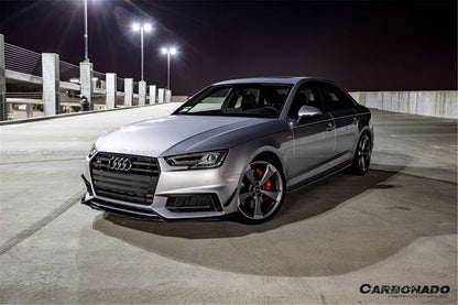 2017-2018 AUDI B9 A4 Sport  S4 MD Style Carbon Fiber Front Canards