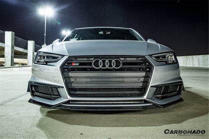 2017-2018 AUDI B9 A4 Sport  S4 MD Style Carbon Fiber Front Canards