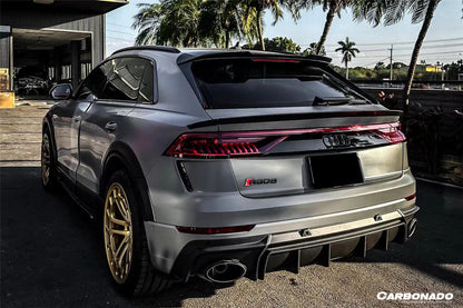 2020-2023 Audi RSQ8 AD Style Dry Carbon Fiber Rear Diffuser Lip