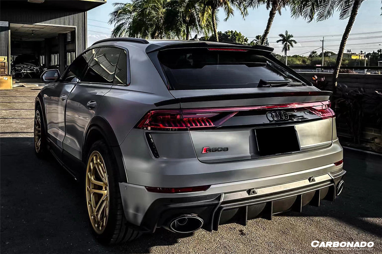 2019-2023 Audi Q8  SQ8  RSQ8 AD Style Dry Carbon Fiber Trunk Spoiler