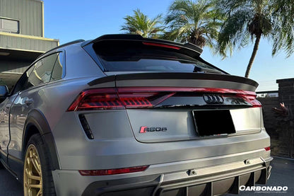 2019-2023 Audi Q8  SQ8  RSQ8 AD Style Dry Carbon Fiber Trunk Spoiler