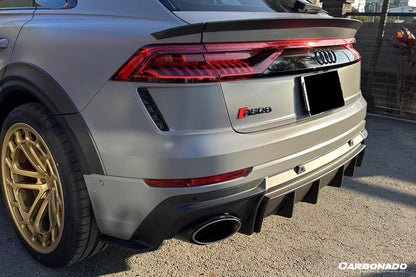 2020-2023 Audi RSQ8 AD Style Dry Carbon Fiber Rear Diffuser Lip