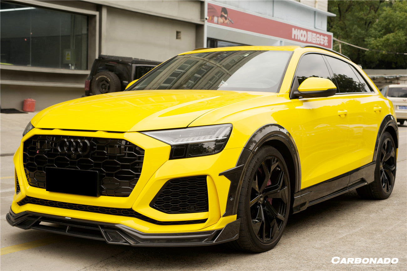2019-2023 Audi Q8  SQ8  RSQ8 AD Style Dry Carbon Fiber Side Skirts