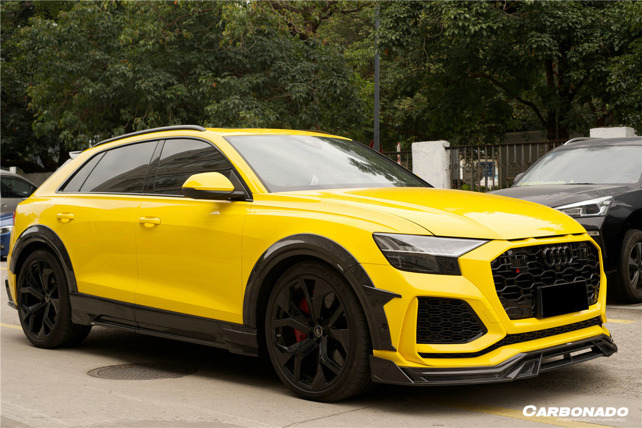 2019-2023 Audi Q8  SQ8  RSQ8 AD Style Dry Carbon Fiber Side Skirts