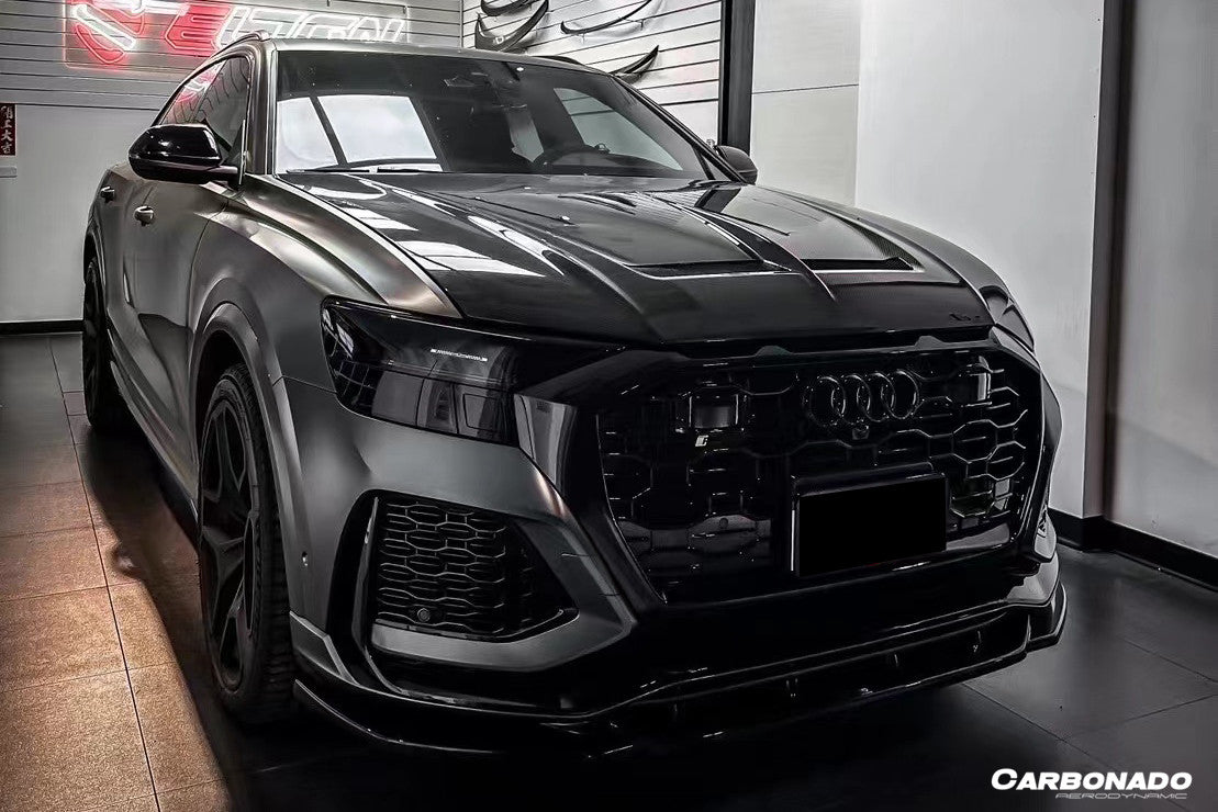 2020-2023 Audi RSQ8 AD Style Dry Carbon Fiber Front Lip Splitter