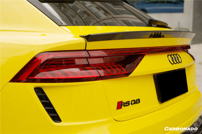 2019-2023 Audi Q8  SQ8  RSQ8 AD Style Dry Carbon Fiber Trunk Spoiler