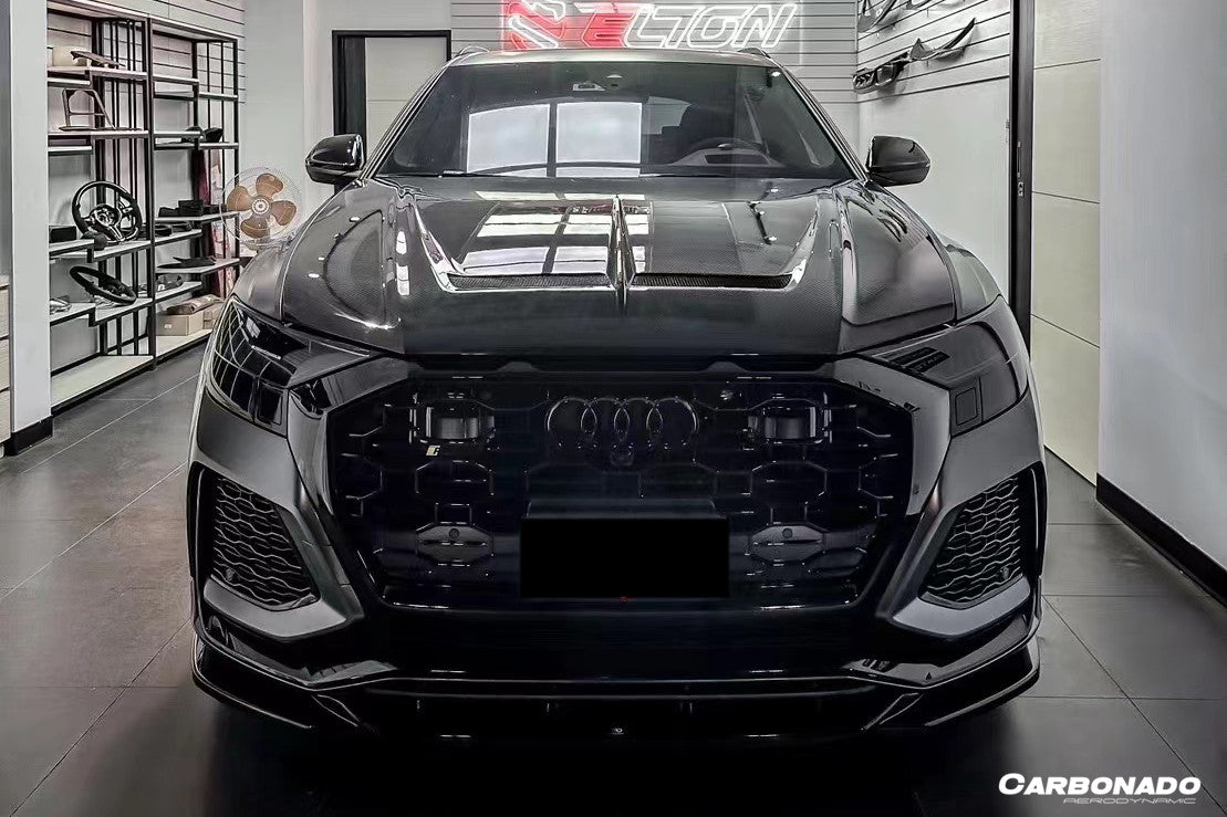 2020-2023 Audi RSQ8 AD Style Dry Carbon Fiber Front Lip Splitter