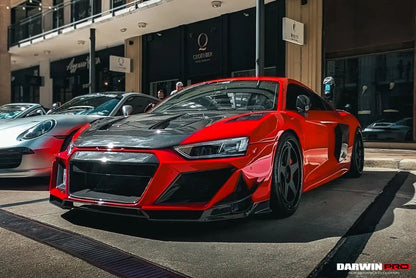 2016-2018 Audi R8 Coupe/Spyder IMPII Part Carbon Fiber Front Bumper - DarwinPRO Aerodynamics