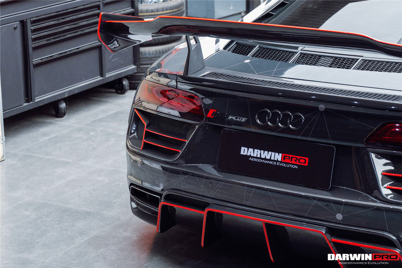 2016-2019 Audi R8 GEN2 V10 PLUS Coupe ONLY IMPII Carbon Fiber Trunk Wing w/ Base - DarwinPRO Aerodynamics