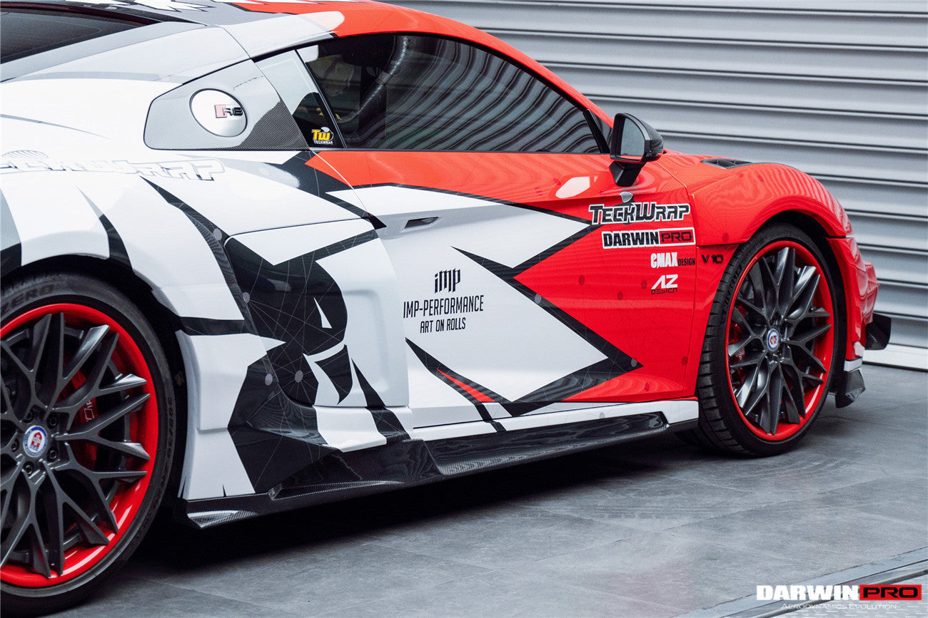 2016-2018 Audi R8 Coupe/Spyder iMPII Carbon Fiber Side Skirts Add on - DarwinPRO Aerodynamics