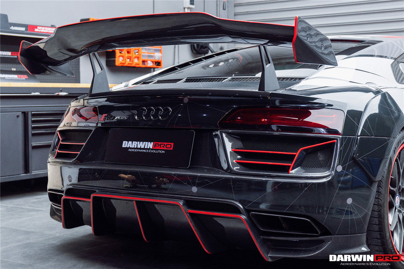 2016-2019 Audi R8 GEN2 V10 PLUS Coupe ONLY IMPII Carbon Fiber Trunk Wing w/ Base - DarwinPRO Aerodynamics