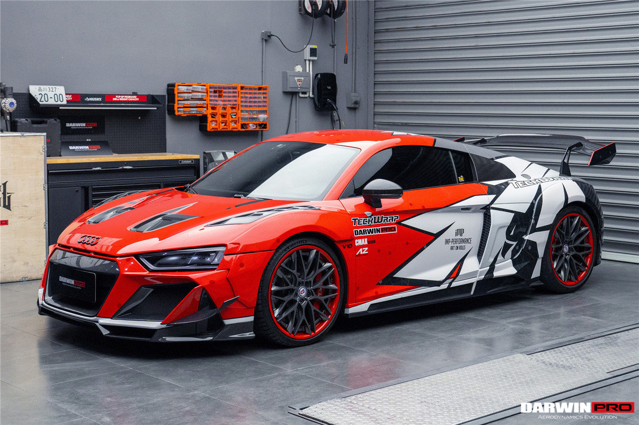 2016-2018 Audi R8 Coupe/Spyder iMPII Carbon Fiber Side Skirts Add on - DarwinPRO Aerodynamics