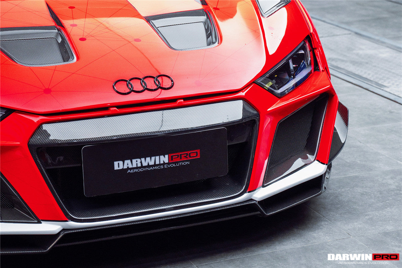 2016-2018 Audi R8 Coupe/Spyder IMPII Part Carbon Fiber Front Bumper - DarwinPRO Aerodynamics