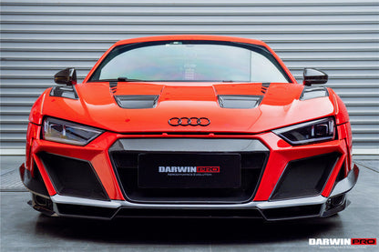 2016-2018 Audi R8 Coupe/Spyder IMPII Part Carbon Fiber Front Bumper - DarwinPRO Aerodynamics
