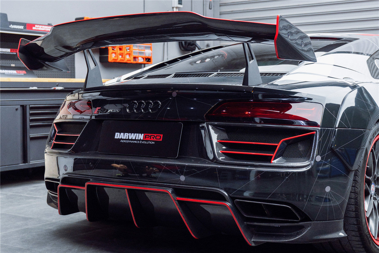 2016-2025 Audi R8 GEN2 V10 PLUS Coupe ONLY IMPII Carbon Fiber Trunk Wing with  Base - DarwinPRO Aerodynamics