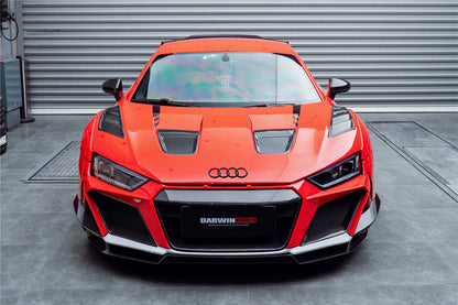 2016-2018 Audi R8 Coupe/Spyder IMPII Part Carbon Fiber Front Bumper - DarwinPRO Aerodynamics