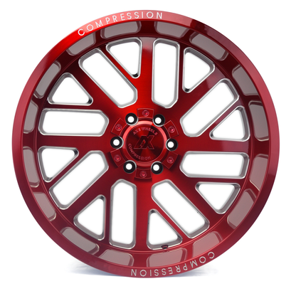 AXE WHEELS AX2.2 RED 22x12 ET-44 8x165 (Square Set of 4)