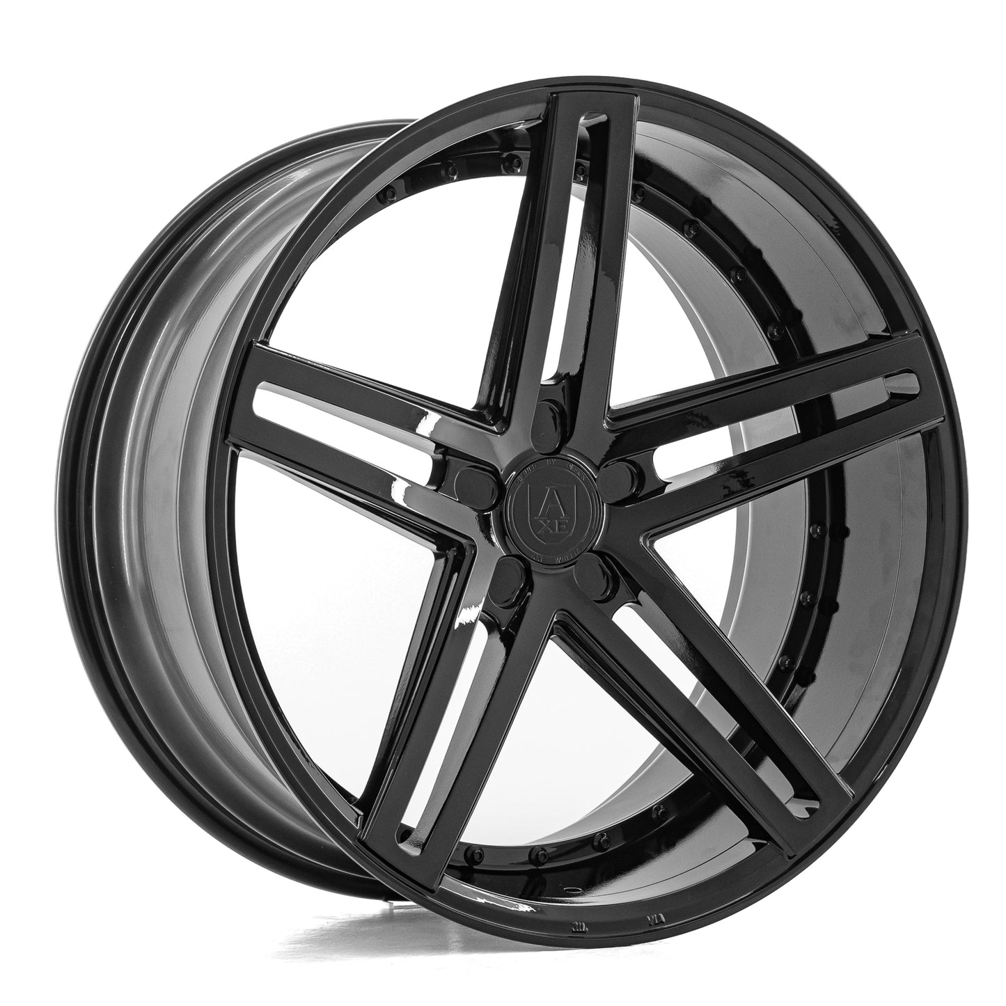 AXE WHEELS EX20 GLOSS BLACK 22 (22x9 / 22x10.5) 5x112 (Staggered Set of 4)
