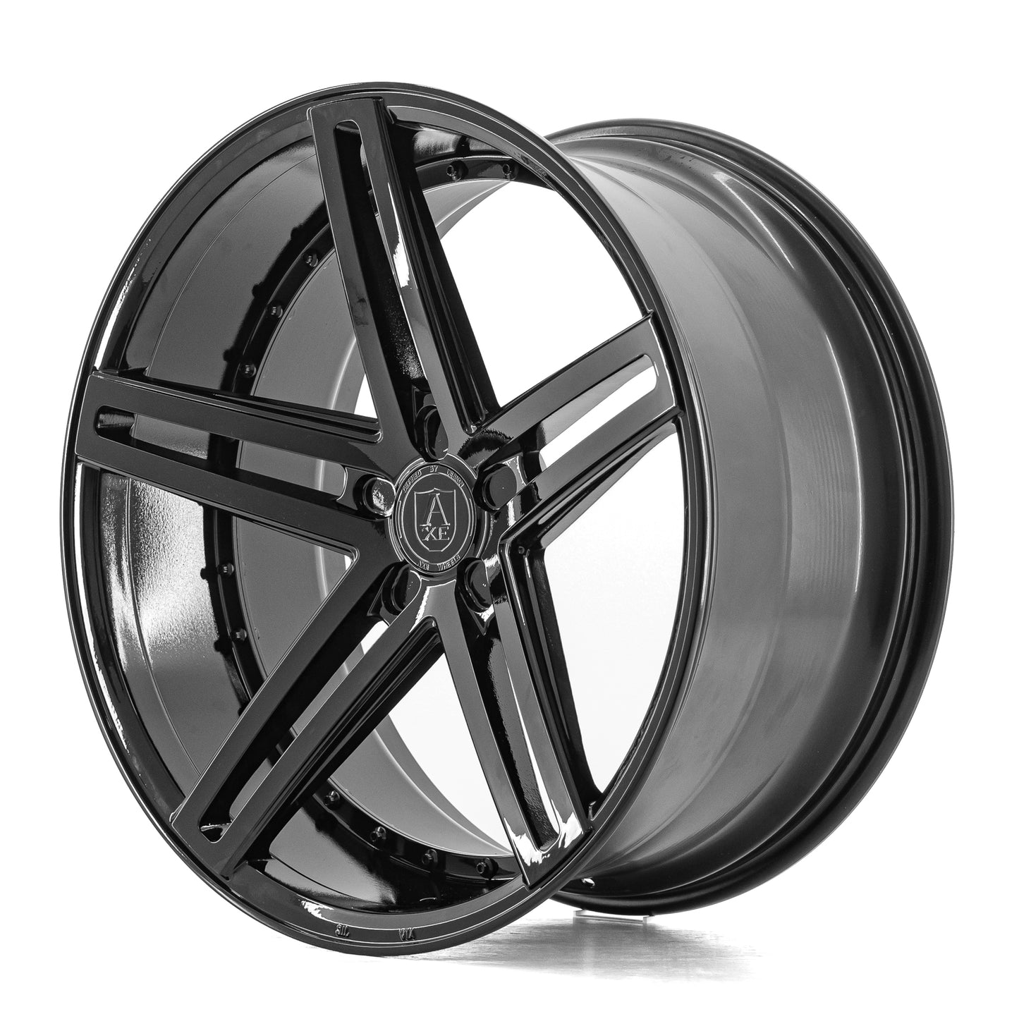 AXE WHEELS EX20 GLOSS BLACK 22x10.5 ET25 5x115 (Square Set of 4)