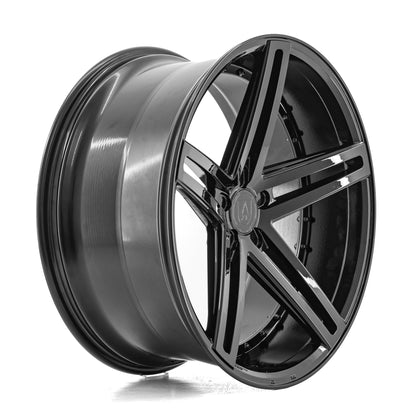AXE WHEELS EX20 GLOSS BLACK 22 (22x9 / 22x10.5) 5x114 (Staggered Set of 4)