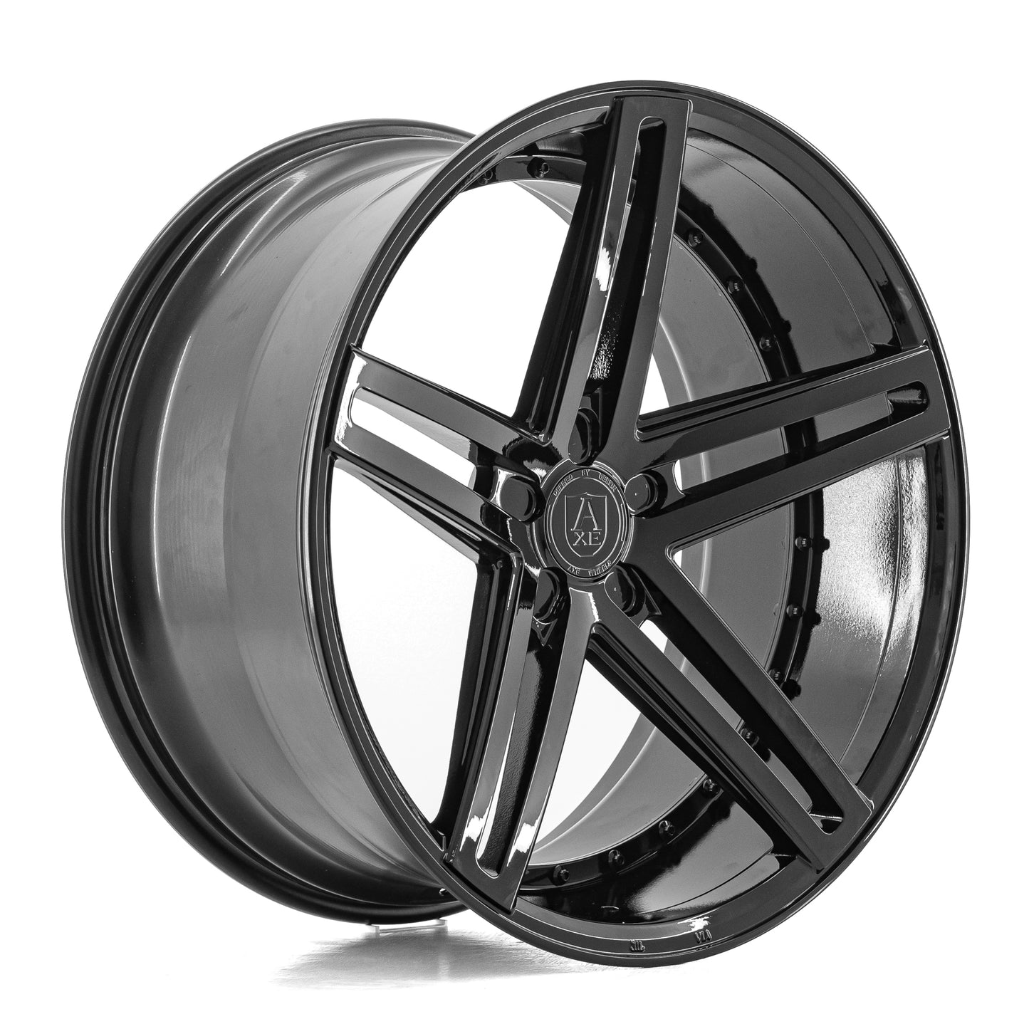AXE WHEELS EX20 GLOSS BLACK 22x10.5 ET25 5x114 (Square Set of 4)