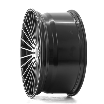 AXE WHEELS EX50 BLACK AND POLISHED FACE 21x9 ET25,32,35 5x127 (Square Set of 4)
