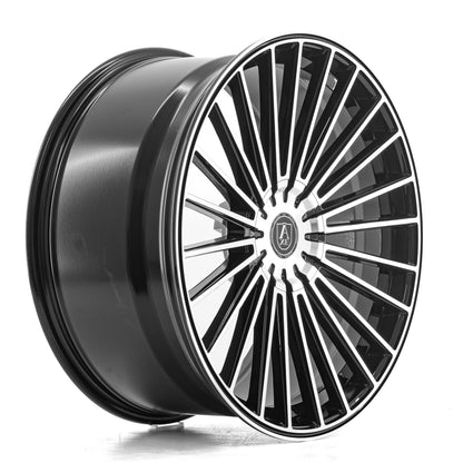 AXE WHEELS EX50 BLACK AND POLISHED FACE 21x9 ET25,32,35 5x127 (Square Set of 4)