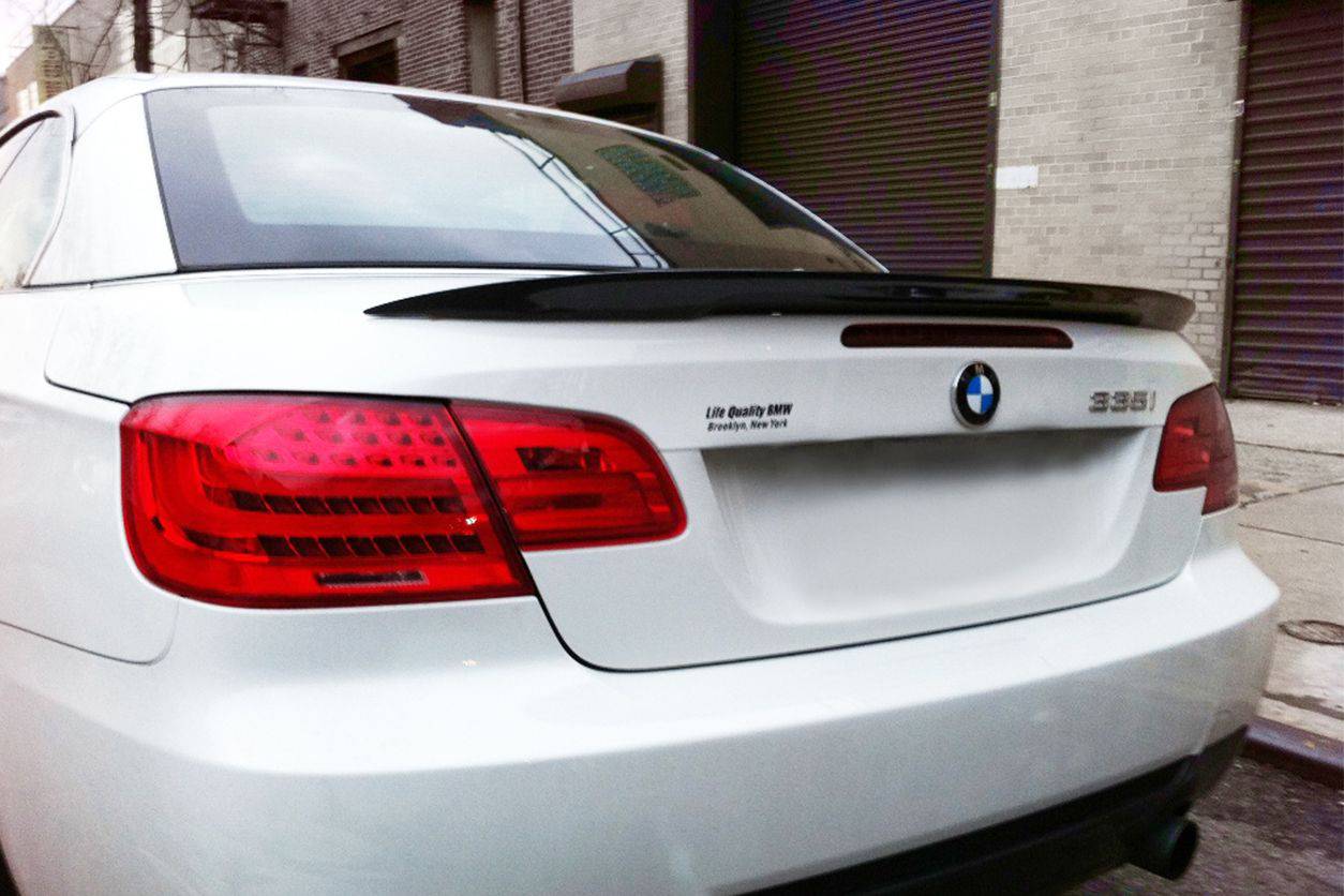 2008-2012 BMW E93 M3/3 series BS2 Style Carbon Fiber Trunk Spoiler - Carbonado