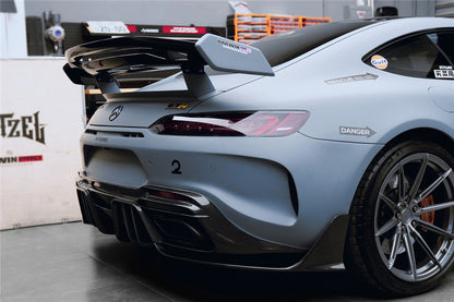 2017-2021 Mercedes Benz AMG GTC IMPII Part Carbon Fiber Rear Bumper With Exhasust tips - DarwinPRO Aerodynamics