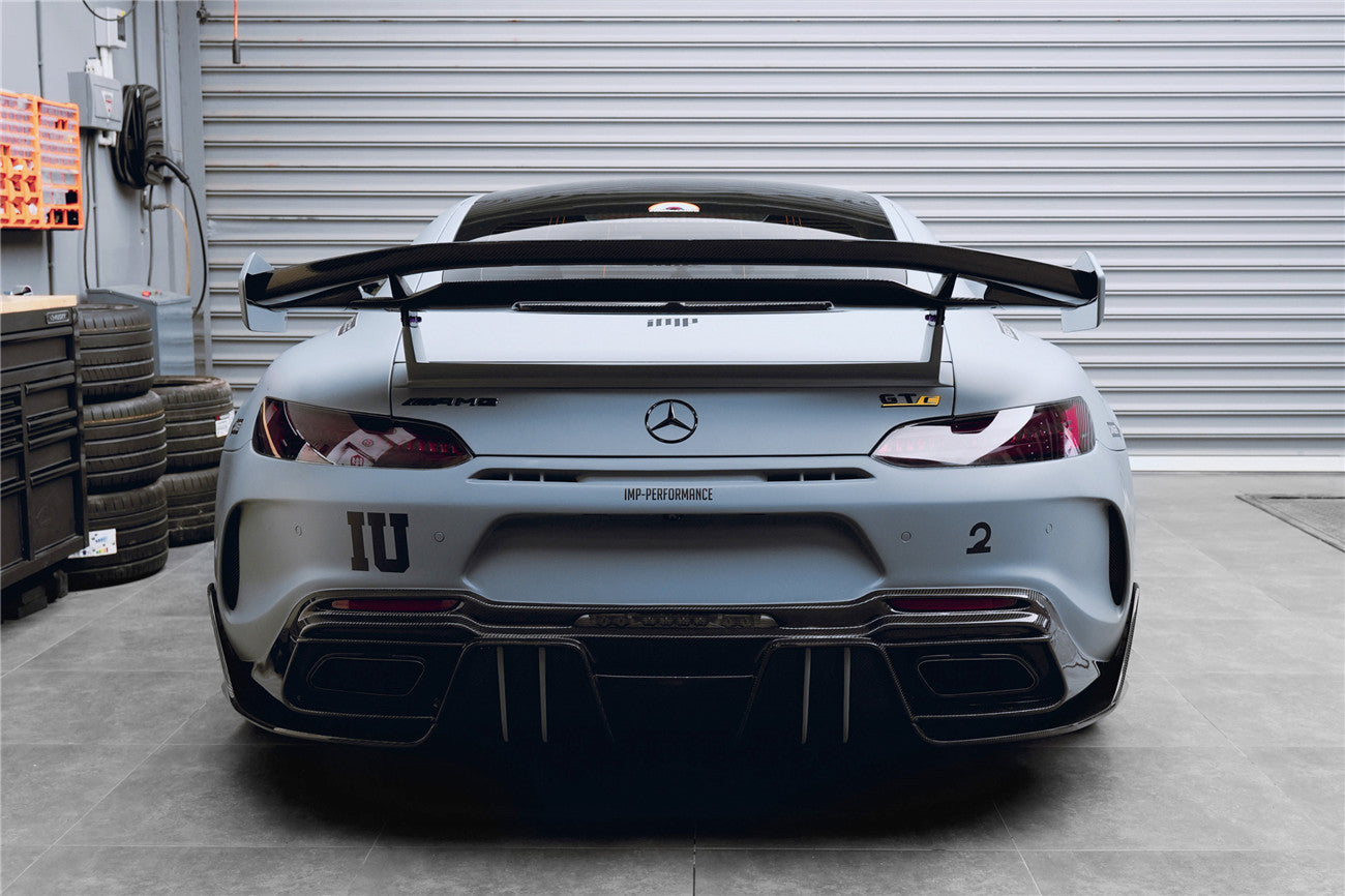 2017-2021 Mercedes Benz AMG GTC IMPII Part Carbon Fiber Rear Bumper With Exhasust tips - DarwinPRO Aerodynamics