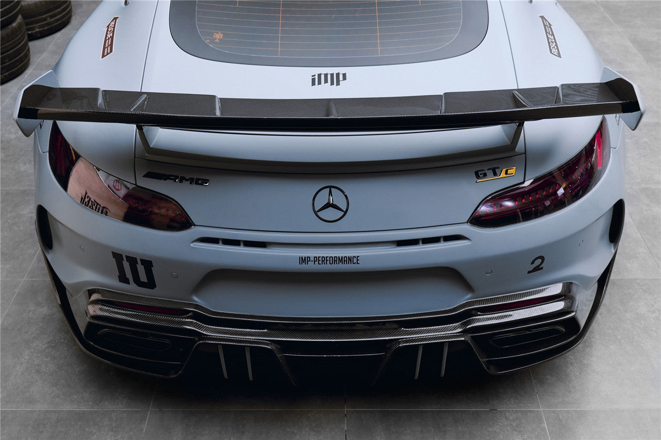 2017-2021 Mercedes Benz AMG GTC IMPII Part Carbon Fiber Rear Bumper With Exhasust tips - DarwinPRO Aerodynamics