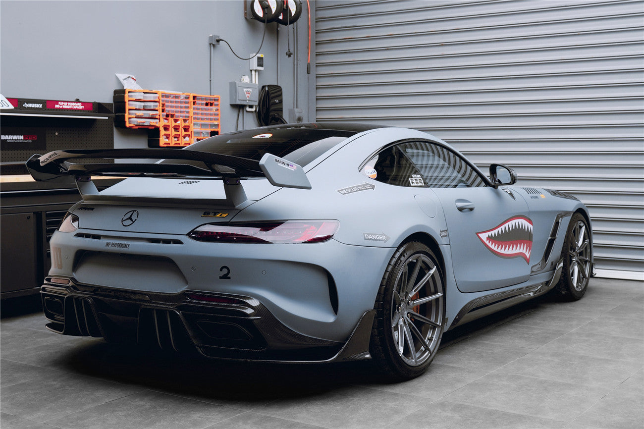 2017-2021 Mercedes Benz AMG GTC IMPII Part Carbon Fiber Rear Bumper With Exhasust tips - DarwinPRO Aerodynamics