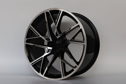 E1507 Black Machined Face 20x10 ET40 5.114 – (Square Set of 4)