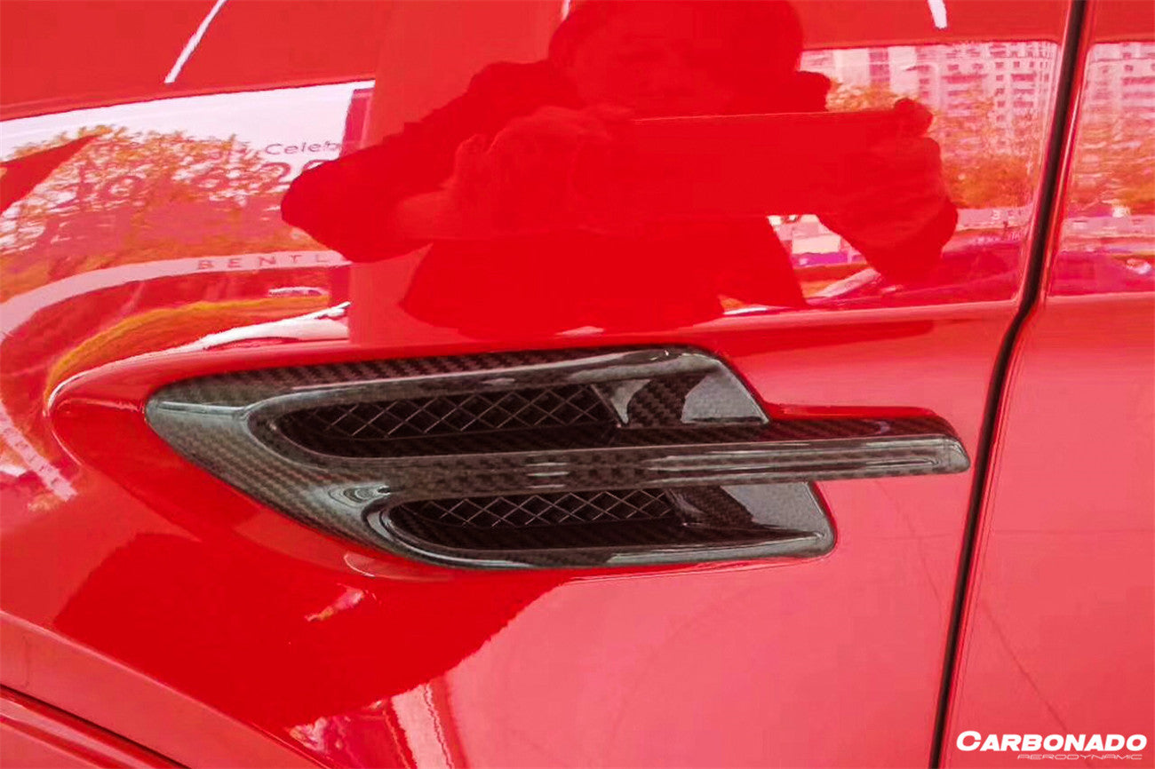 2016-2019 Bentley Bentayga OD Style Carbon Fiber Fender Vents - Carbonado