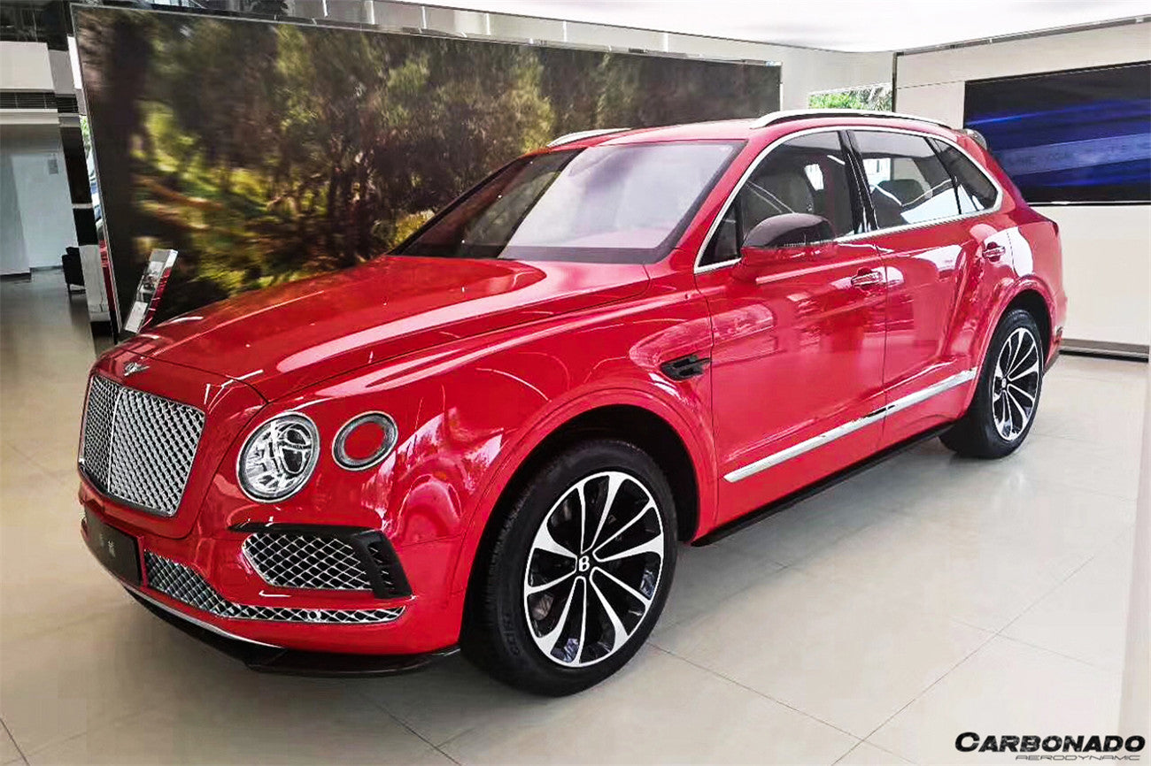 2016-2019 Bentley Bentayga OD Style Carbon Fiber Front Lip - Carbonado