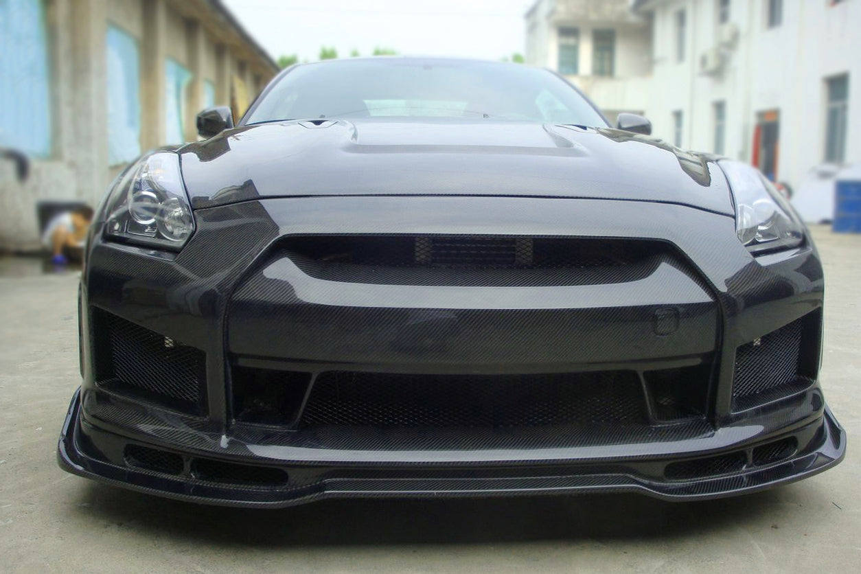 2008-2016 Nissan GTR R35 CBA/DBA BSE2 Style Front Bumper - Carbonado