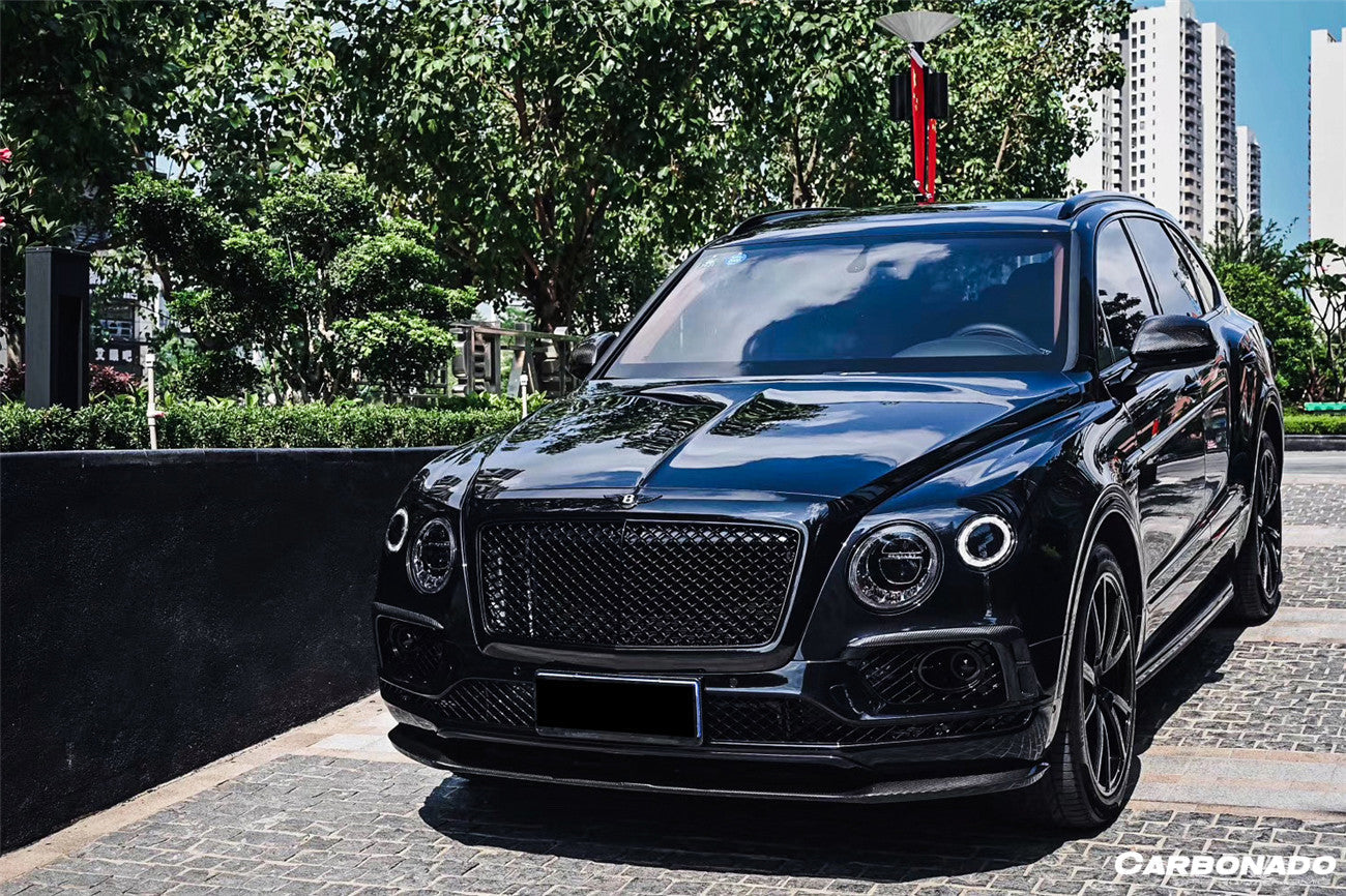 2016-2019 Bentley Bentayga OD Style Carbon Fiber Fog Light Cover - Carbonado