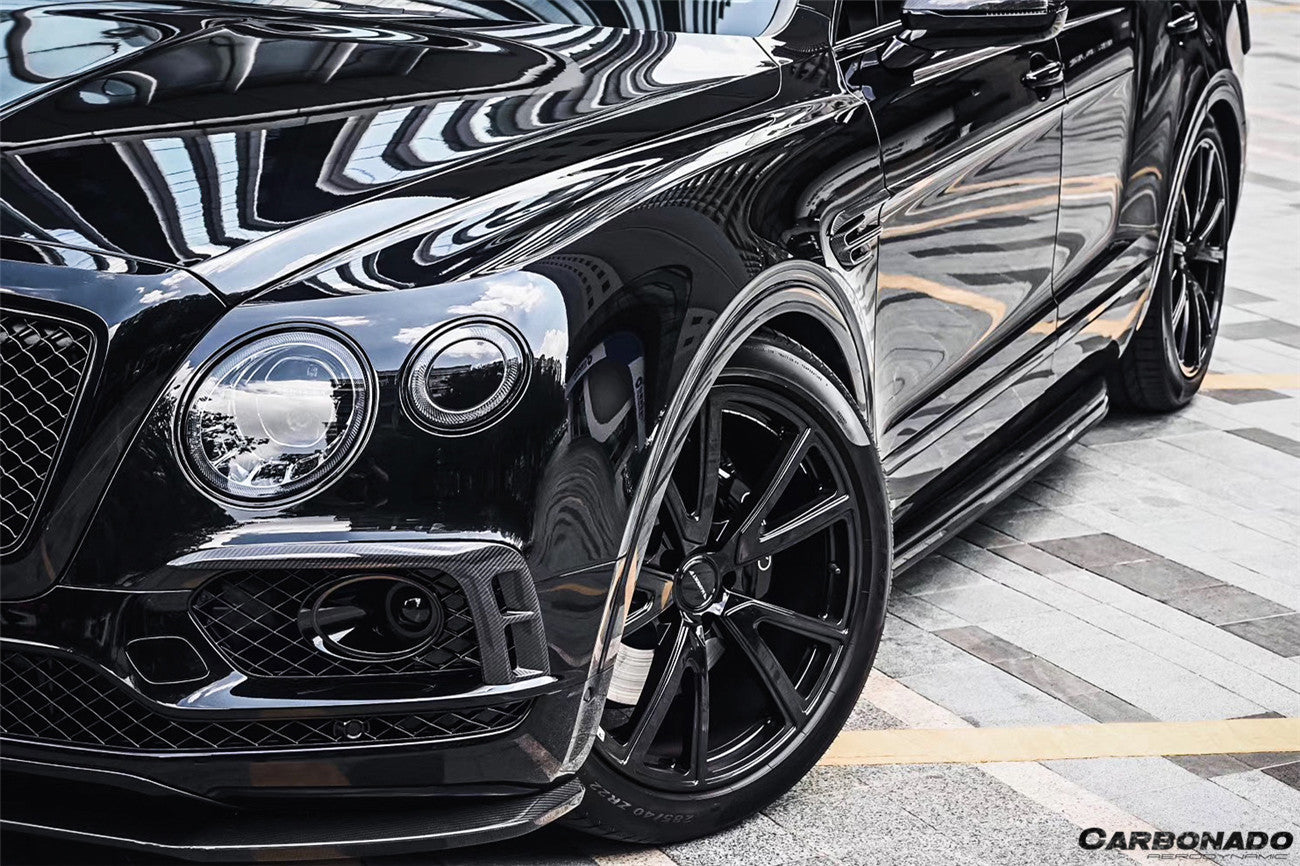 2016-2019 Bentley Bentayga OD Style Carbon Fiber Front Lip - Carbonado