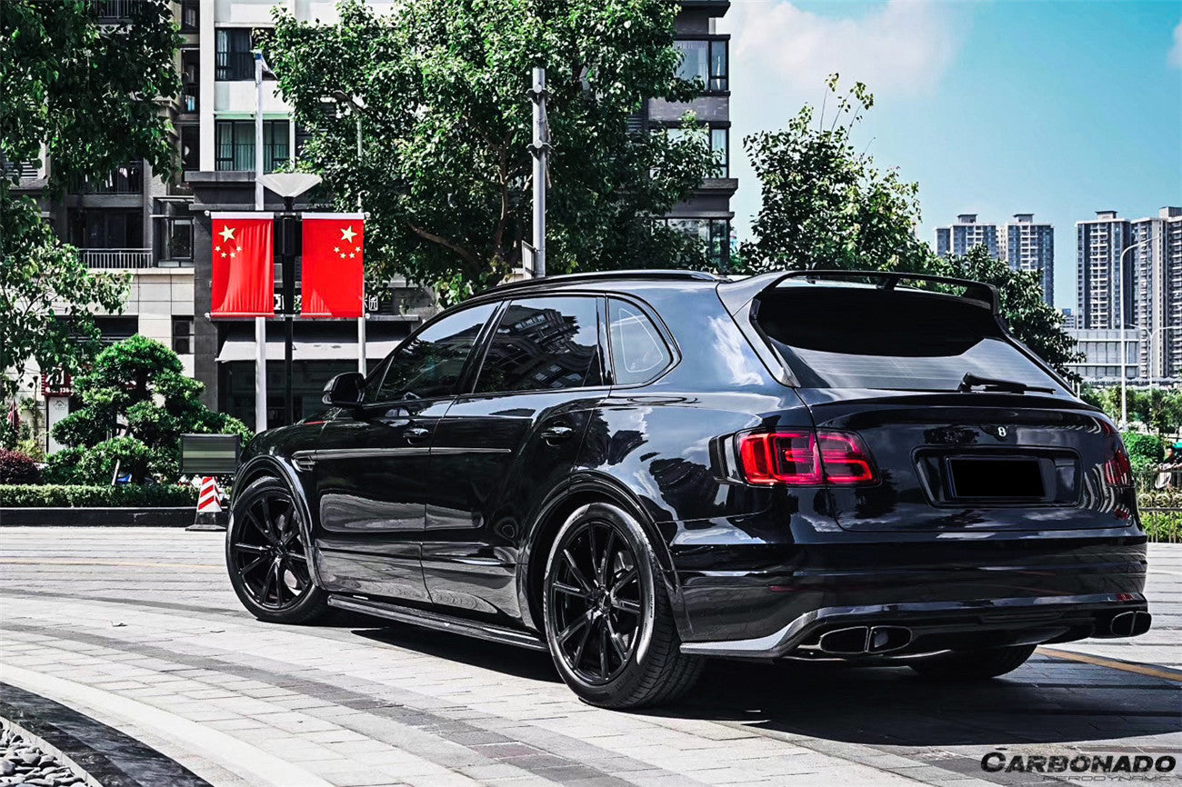 2016-2019 Bentley Bentayga OD Style Carbon Fiber Rear Lip - Carbonado
