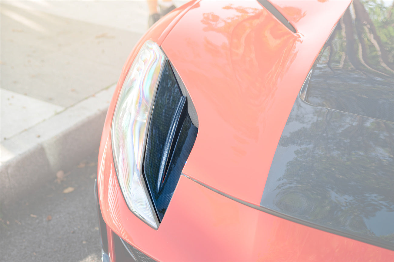 2018-UP Ferrari 812 Superfast & GTS MSY Style HeadLights Air Vents - Carbonado