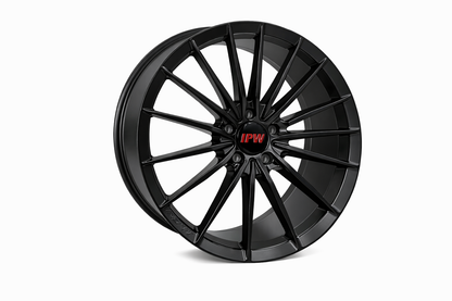 E090 Satin Black 19x8.5 ET35 5x112 - Square Set (4 Wheels)