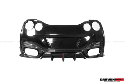 2008-2022 Nissan GTR R35 CBA/DBA/EBA BKSSII Style Rear Bumper w/ Diffuser - DarwinPRO Aerodynamics