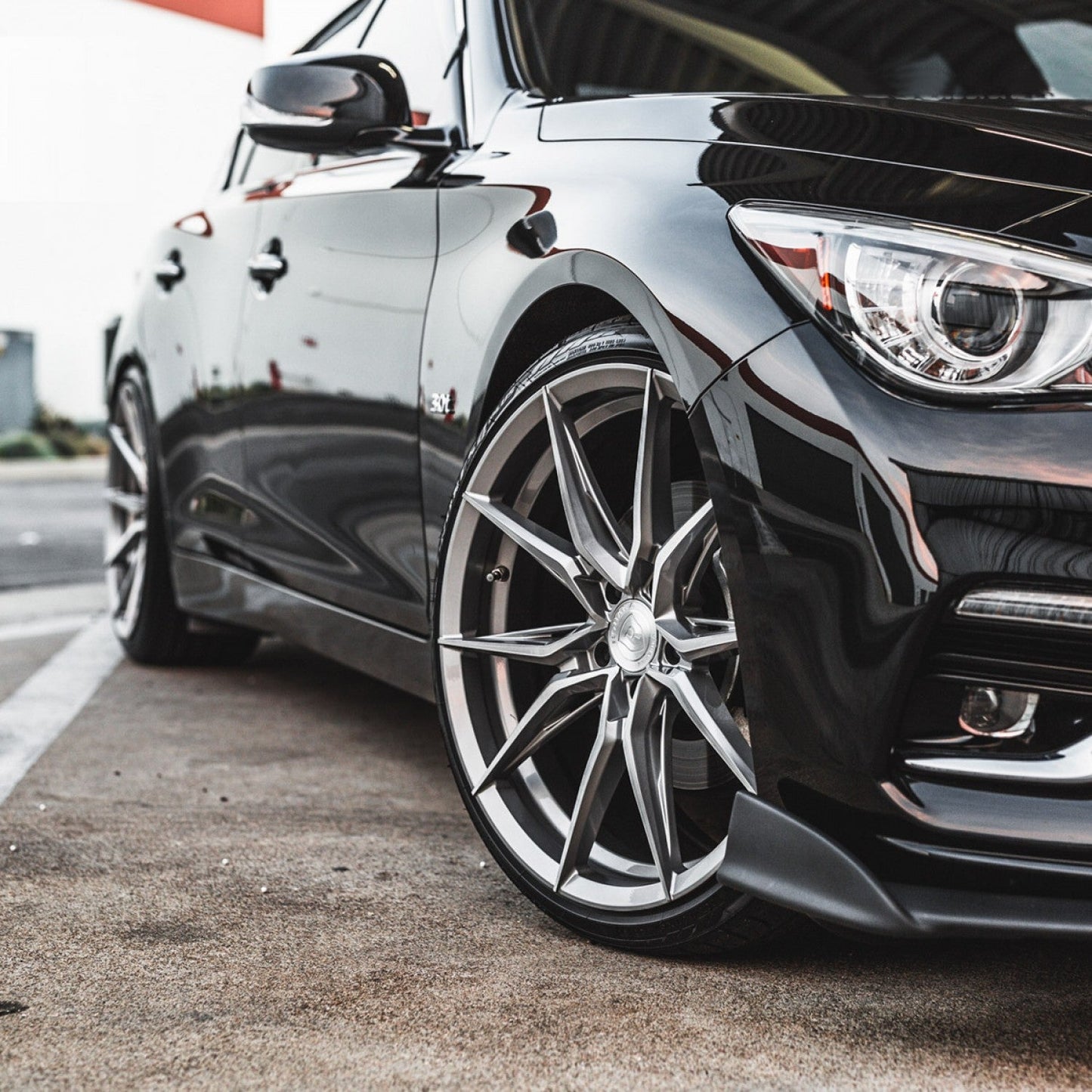 Rohana RFX13 20x10 ET33 / 20x11 ET35 Brushed Titanium 5x112 – (Staggered Set of 4)