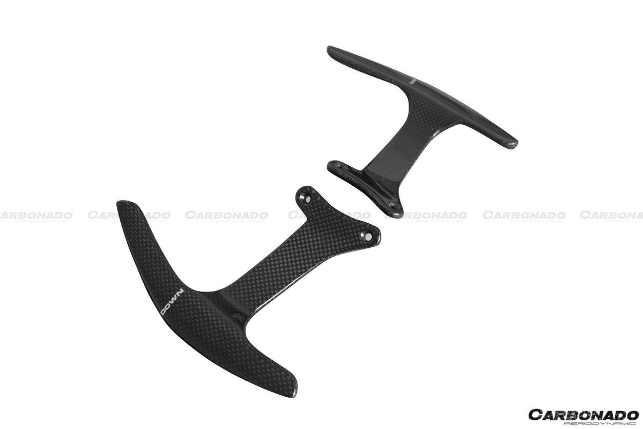 2015-2020 Ferrari 488 GTB Spyder OE Style Dry Carbon Fiber shift paddle - Carbonado Aero